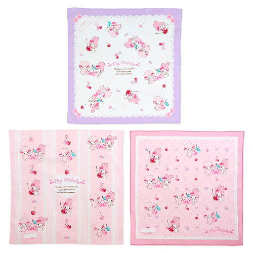 本体サイズ：約43×43cm。主な材料・原料：綿 お弁当を包むのにぴったりなサイズ。名前スペース付き。アイロンは中温(140～150度)でおかけください。 (C)1976,2023 SANRIO CO.,LTD.(P)