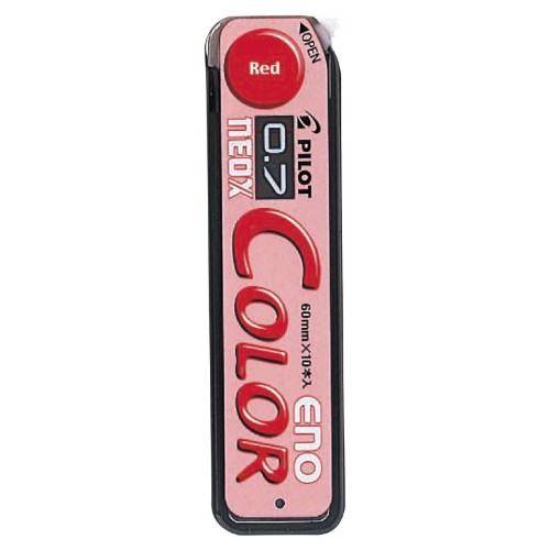 適合本体ネオックス カラーイーノ 仕様消せるカラーシャープペン芯 色ソフト 芯径0.7mm サイズ長さ60mm／本 入数10本入り×10個