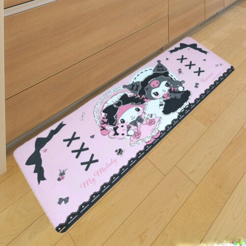 サンリオ(SANRIO) マイメロディ クロミ PVC キッチンマット 45×120cm ビニール製 撥水 塩ビ クッション インテリアマット SB-689-S