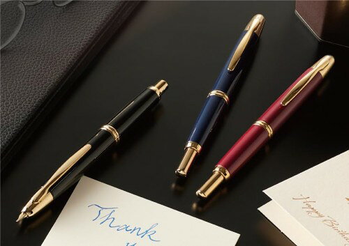 PILOT 万年筆 キャップレス 金ペン ファインミディアム FM(中細字) ブラックマイカ...