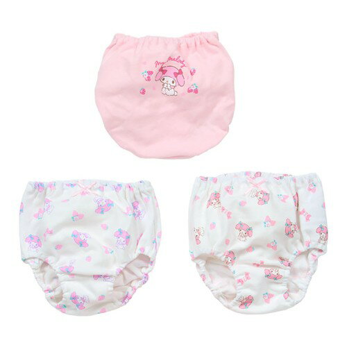 サンリオ(SANRIO) キッズショーツ 3枚セット マイメロディ 130cm 綿100% お名前ネーム付き 154415