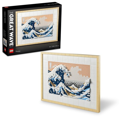 レゴ LEGO アート 葛飾北斎 富嶽三十六景 神奈川沖浪裏 1810ピース おもちゃ 玩具 誕生日 クリスマス プレゼント ブロック 母の日 父の日 男性 女性 絵画 アート コレクション インテリア オシャレ 31208