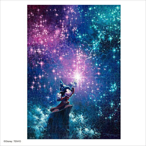 テンヨー(Tenyo) 日本製 1000ピース ジグソーパズル ディズニー ファンタジア Sorcerer's Apprentice (51x73.5cm) D-1000-076 スペシャルアートコレクション のり付き ヘラ付き サービスカード付き