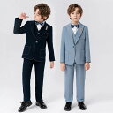 子供 スーツ キッズ セットアップ ピアノ ベスト 6点セット 卒業式 男の子 入学式 子ども 発表会 フォーマルスーツ 七五三 結婚式 140 150 大きい...