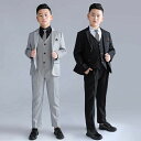 子供 スーツ 大きいサイズ ぽっちゃり キッズ 学生 かこいい ピアノ 5点セット 七五三 卒業式 男の子 入学式 セットアップ 子ども 発表会 フォーマルスー...