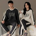 ペアパジャマ 冬 モコモコ 男女2着 セット 長袖 韓国風 パッチワークスタイル ゆったり カップル ペア ルームウェア レディース パジャマ ペア 夫婦 もこ...