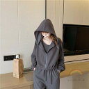 ジャージ 上下セット レディース 春 カジュアル パーカー スウェットパンツ アウター ロング 3点セット セットアップ 女の子 おしゃれ 上下 セット スウェ...