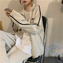 ジャージ 上下セット レディース カジュアル 若見え パーカー 秋冬 韓国 2点セット セットアップ 女の子 おしゃれ 上下 セット スウェット 長袖 春 秋 ...