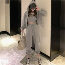 ジャージ 上下セット レディース 春 カジュアル パーカー キャミワンピ アウター ジッパー 3点セット 女の子 おしゃれ 上下 セット スウェット 長袖 秋 ...