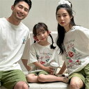 親子 ペアルック tシャツ 夏 ペア アニメ おしゃれ 韓国 夏服 親子コーデ 赤ちゃん 親子ペアルック ペアtシャツ 半袖 コーデ 家族 お揃い tシャツ ブ...