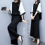 セットアップ パンツ ママスーツ ロングパンツ レディース パンツドレス 春夏 パンツスーツ 女の子..
