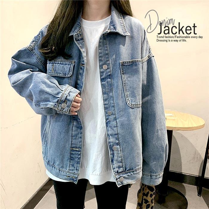 デニムジャケット ジャンパー Gジャン 長袖 レディース カジュアル アウター 秋