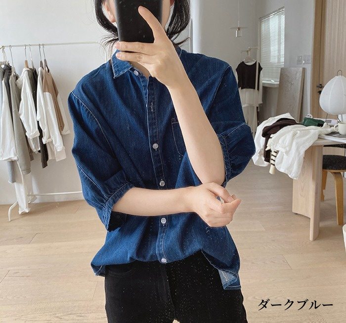 デニムジャケット 半袖 レディース トップス ジャケット 超目玉 夏物 Gジャン ゆったり 大きいサイズ S-XXXL ファッション アウター ジャケット ポケット デニム ビッグシルエット 体型カバー 通学 おしゃれ 着痩せ かわいい 春夏