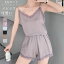 セットアップ 薄手 冷感 涼しい キャミソール ショートパンツ かわいい リラックス おうち ゆるゆる 大..