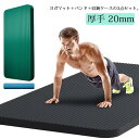 ヨガマット 初心者向け 20mm スポーツマット トレーニングマット ケース 幅広 マット 極厚 ピラティスマット NBR 筋トレマット 痛くない 筋トレ 筋ト...