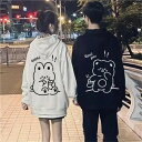 ペアルック パーカー 秋 冬 ブランド ペアルック カップル お揃い 服 レディース おしゃれ 春 カップル ペアルックトレーナー 大きいサイズ リンクコーデ ペアルック 冬 カップル お揃い プレゼント コーデ メンズ ブランド かわいい カップル ペアルック 裏起毛 なし/あり