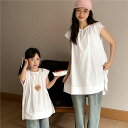 親子 ペアルック tシャツ 無地 シンプル カジュアル ペア 夏服 親子コーデ 赤ちゃん 親子ペアルック ペアtシャツ ノースリーブ コーデ 夏 家族 お揃い ...