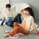 ペアパジャマ 冬 ペアパジャマ カップル ペア ルームウェア 結婚祝い プレゼント 春秋 パジャマ ペア 長袖 カップル ペア パジャマ 上下 セット レディー...