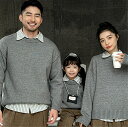 親子 ペアルック 赤ちゃん ニット トレーナー 無地 シンプル カジュアル セーター 親子ペアルック ブランド 秋 冬 トップス ゆったり ママ 親子 ペアルッ...