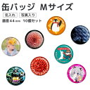 缶バッジ Mサイズ(直径44mm) 10個セット
