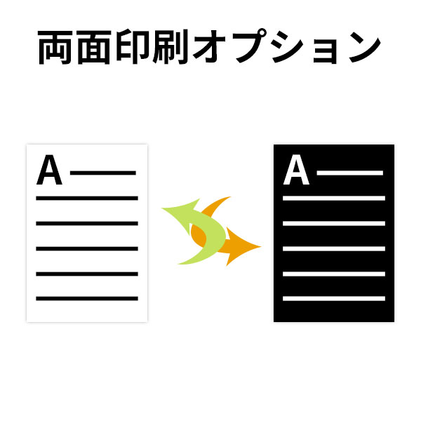 両面印刷オプション(チラシご注文