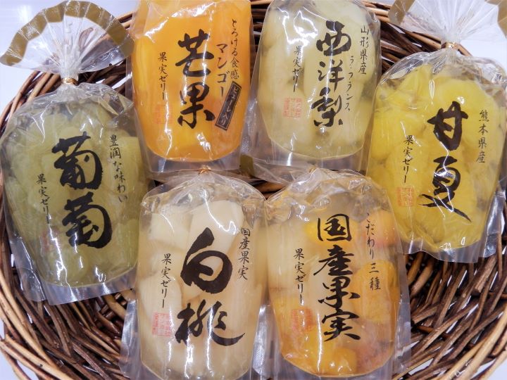 人気のこだわりゼリー6種詰合せ【自家用】サンヨー堂【厳選果実ゼリー】【備蓄フルーツ】【備蓄ゼリー】