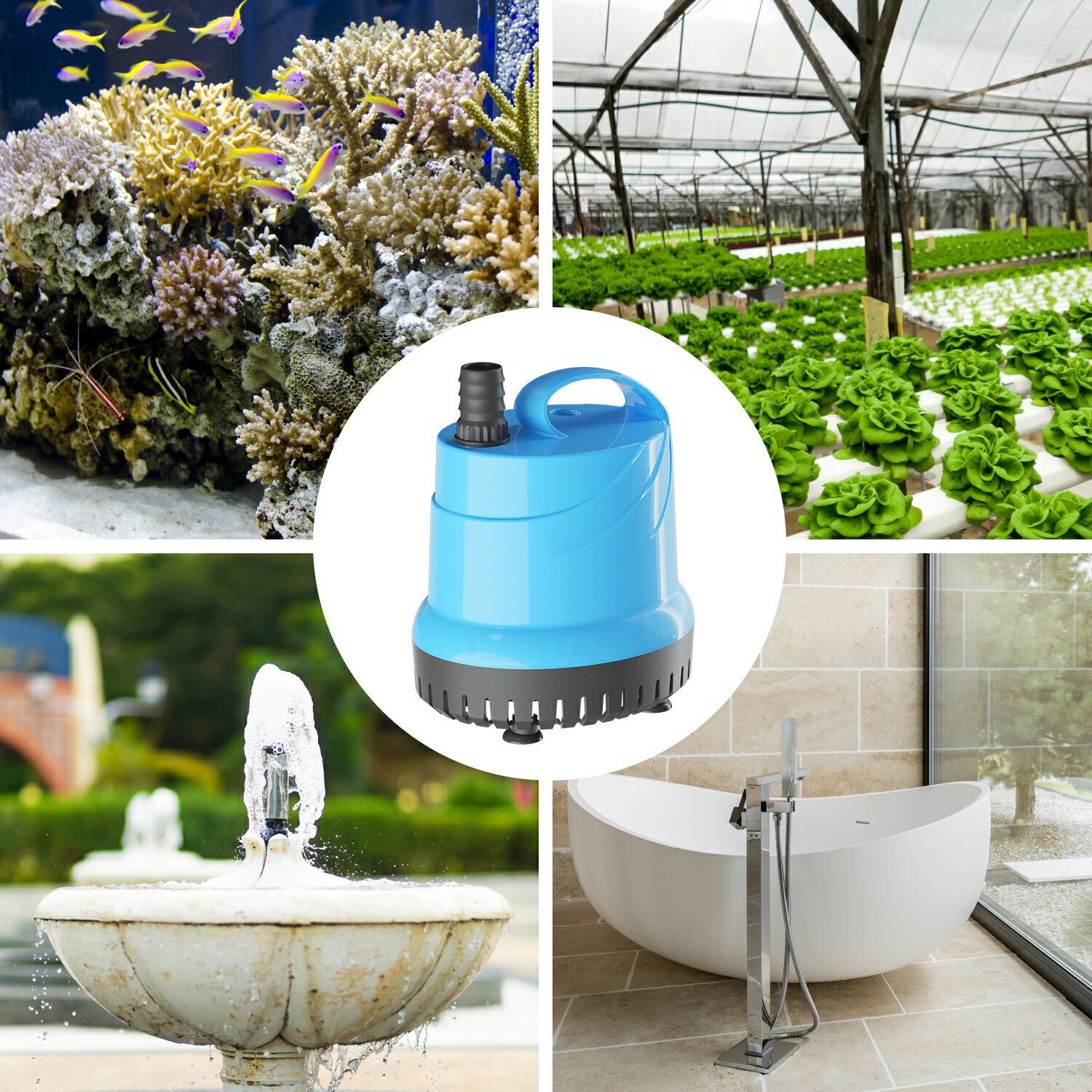 今ならほぼ即納 水中ポンプ 100v 底部入水式 50 60hz通用 循環ポンプ 省エネ 低騒音 池 プール ガーデン 水耕栽培 水槽ウォーターポンプ 水族館給水 排水ポンプ 風呂水ポンプ プール水抜きポンプ アクアリウム 亀の水槽 いけす お風呂 Yokekon Aquilo It