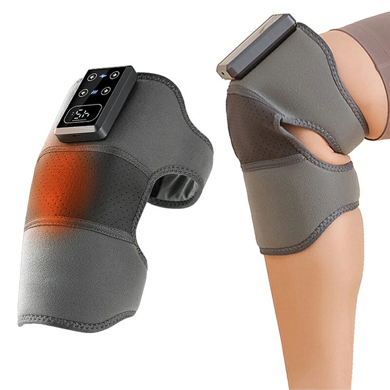 Smato 膝マッサージャー 膝温熱マッサージ 膝サポーター 電動膝マッサージ 膝用ヒーター 膝ケア 膝痛対..