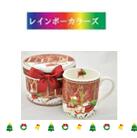 クリスマス柄マグカップ（赤）(ギフトBOX入)　2023秋冬新作【先行予約販売】