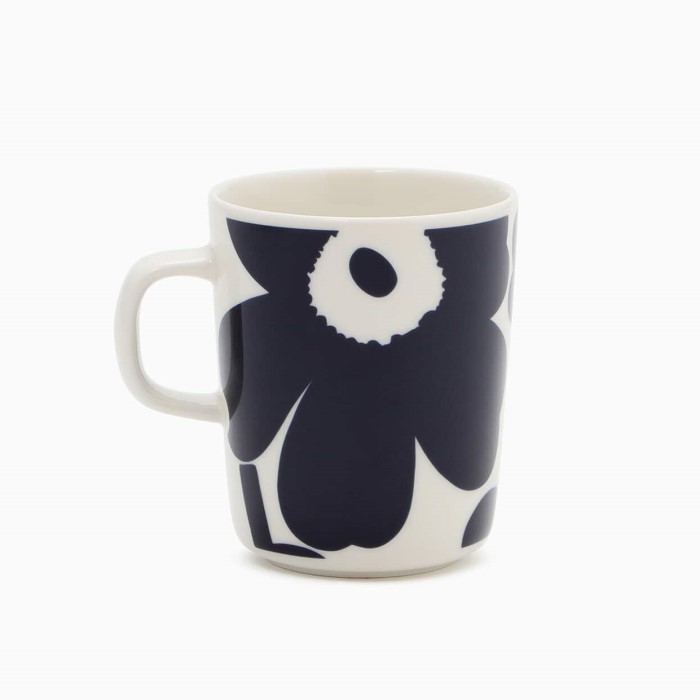 マリメッコ マグカップビッグ カップ9x10 marimekko Unikko ウニッコ マグ ダークブルー×ホワイト 北欧 雑貨 北欧・フィンランドの人気ブランド キッチン グッズ テーブルウェア カップ キッチン雑貨 食器 陶器 ギフト 贈答 引出物 お祝い おしゃれ かわいい