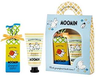 \8,800円以上お買い上げの方にプレゼント進呈/ ムーミン グッズ バスフィズバー グレープフルーツ バスフィズバー(70g)、ハンドクリーム(30ml)