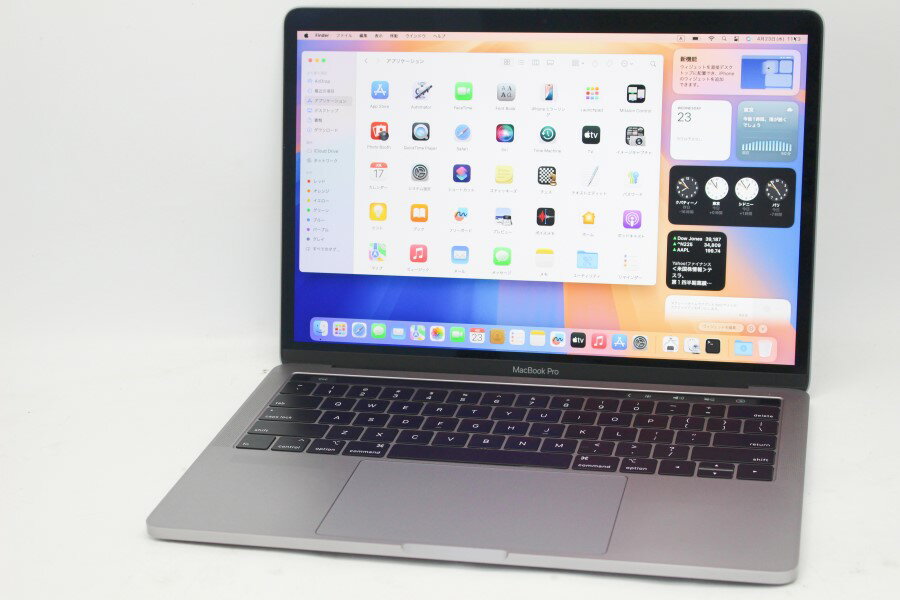 送料無料 あす楽対応 充放電回数92回 中古良品 2K対応 13.3インチ Apple MacBook Pro A1989 (TouchBar2019) macOS 15 Sequoia(正規版Windows11追加可能) 高性能 八世代Core i5-8259U 16GB 爆速NVMe式512GB-SSD カメラ 無線 リカバリ 【ノートパソコン 中古パソコン 中古PC】