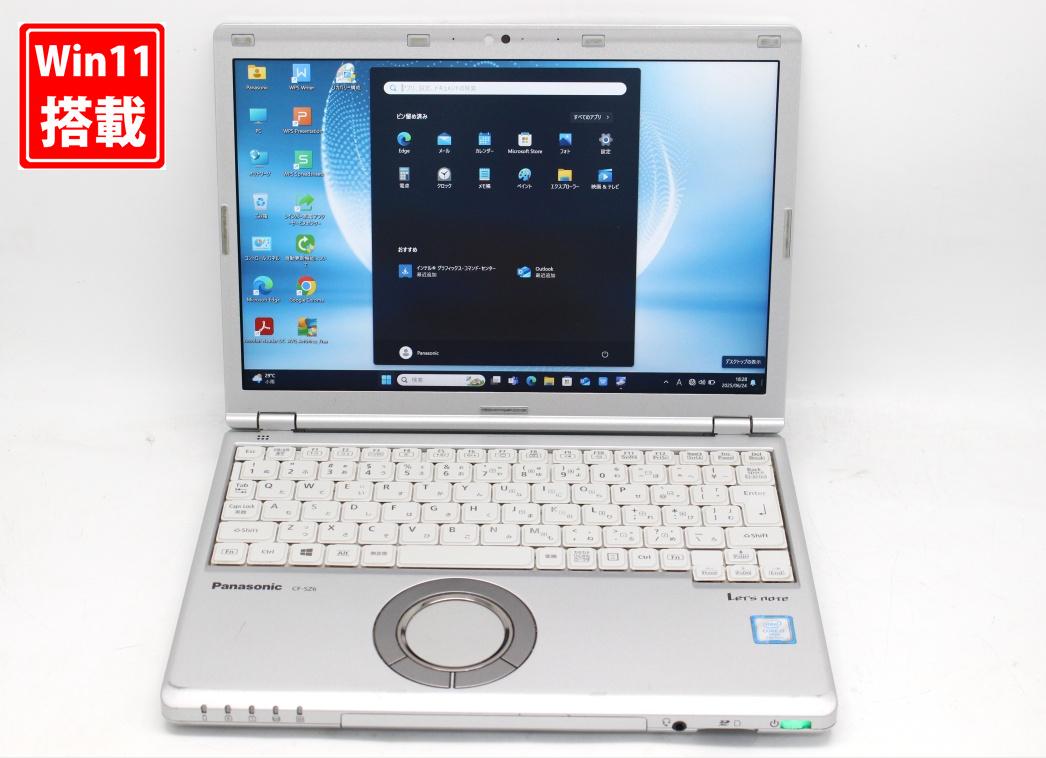 中古 フルHD対応WUXGA 12.1インチ Panasonic Let's note CF-SZ6Z16VS Windows11 七世代Core i7-7600u 16GB 爆速512GB-SSD カメラ LTE 無線 Office付き Win11【中古ノートパソコン 中古パソコン 中古PC】送料無料 あす楽対応 即日発送（Windows10も対応可能 Win10）