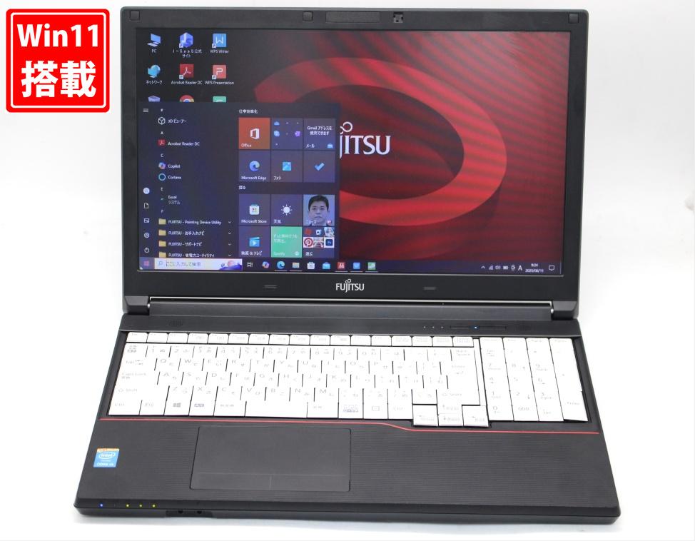 送料無料 あす楽対応 即日発送 良品 15.6インチ Fujitsu LIFEBOOK A574MX Windows10 四世代Core i5-4310M 8GB 500GB 無線 Office付 Win10【ノートパソコン 中古パソコン 中古PC】