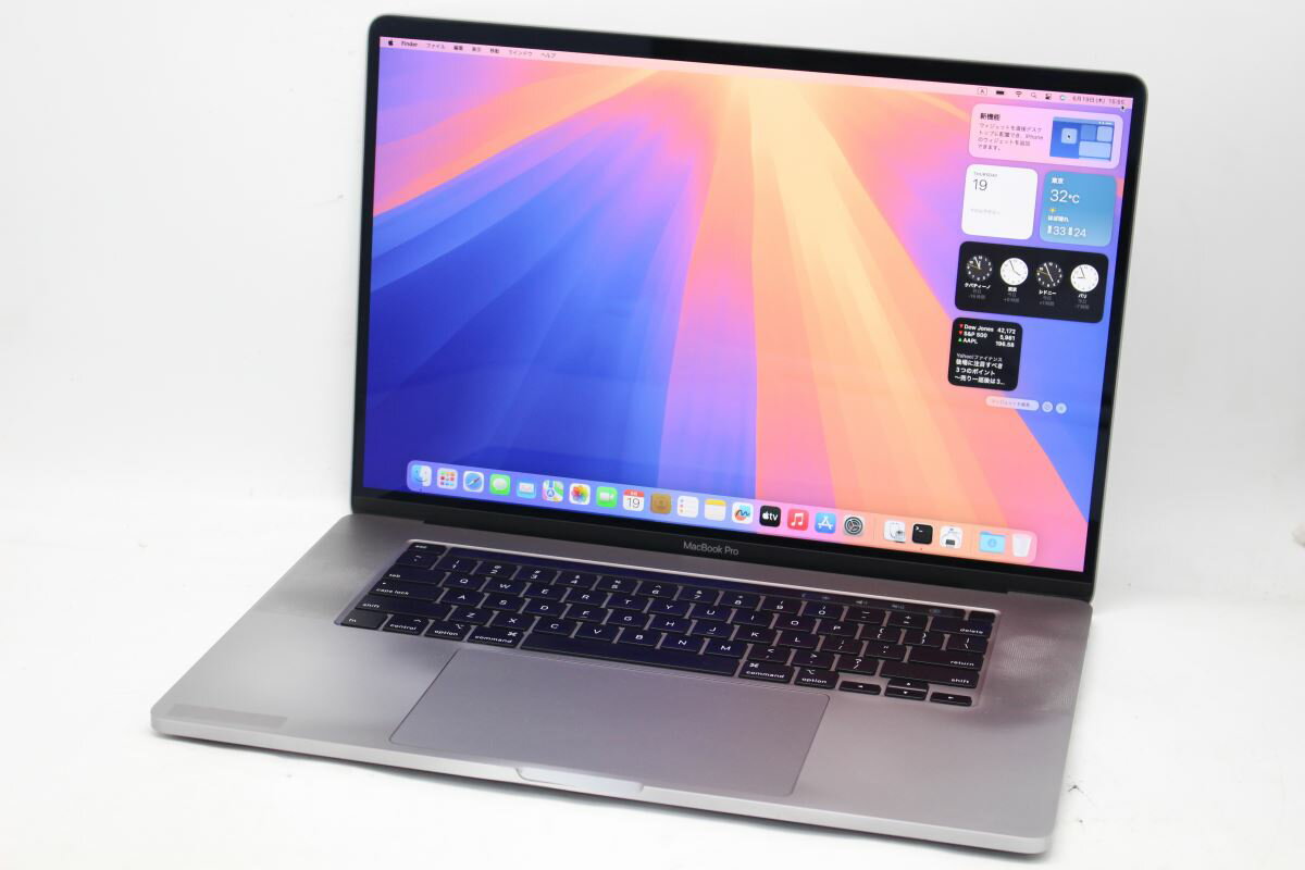 ゲーミングPC 送料無料 あす楽対応 即日発送 良品 3K対応 16インチ Apple MacBook Pro A2141-2019 グレー macOS 15 Sequoia(正規版Windows11追加可能) 超高性能 九世代Core i7-9750H/ メモリ-16GB /爆速NVMe式512GB-SSD Radeon Pro 5300M カメラ 無線 リカバリ