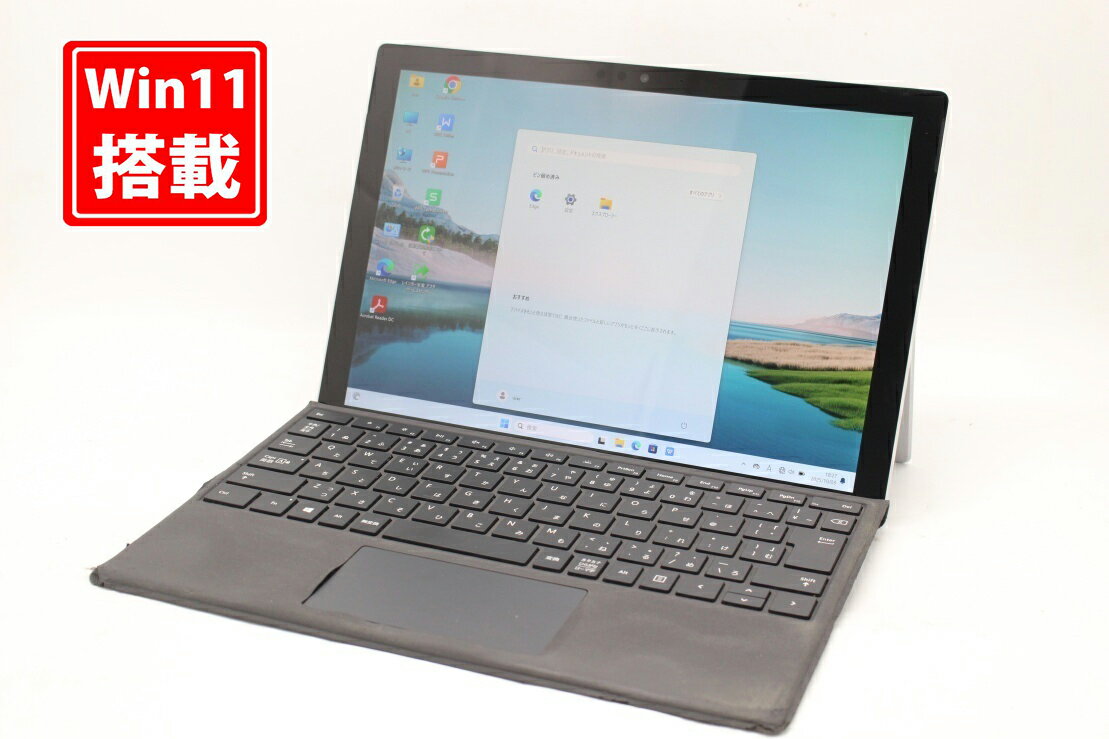 中古 2K対応 タッチ 12.3インチ Microsoft Surface Pro6 Windows11 高性能 第8世代Core i5-8350u 8GB 爆速NVMe式128GB-SSD カメラ 無線 リカバリ Office付き Win11【中古ノートパソコン 中古パソコン 中古PC】送料無料 あす楽対応 即日発送（Windows10も対応可能 Win10）