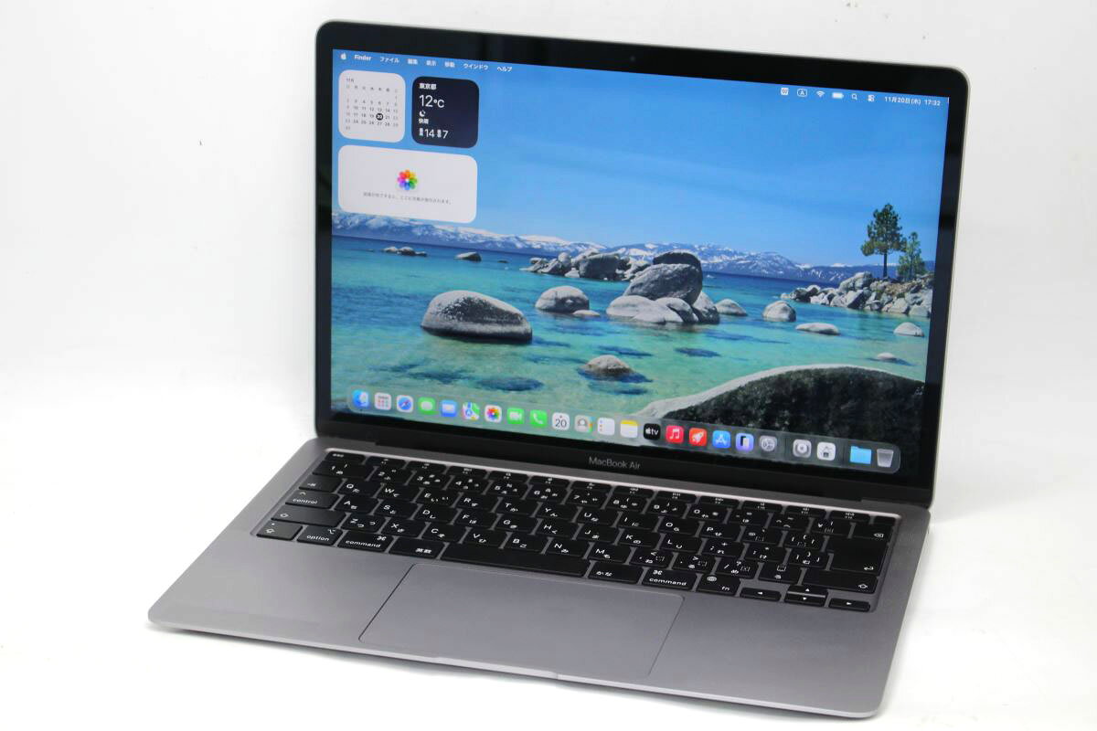 中古 2K対応 /13.3インチ /Apple MacBook Air A2337 (2020年式) グレー/ macOS 26 Tahoe /卓越性能Apple-M1/ メモリ-16GB /爆速NVMe式512GB-SSD /カメラ 無線 リカバリ 【中古ノートパソコン 中古パソコン 中古PC】送料無料 あす楽対応 即日発送
