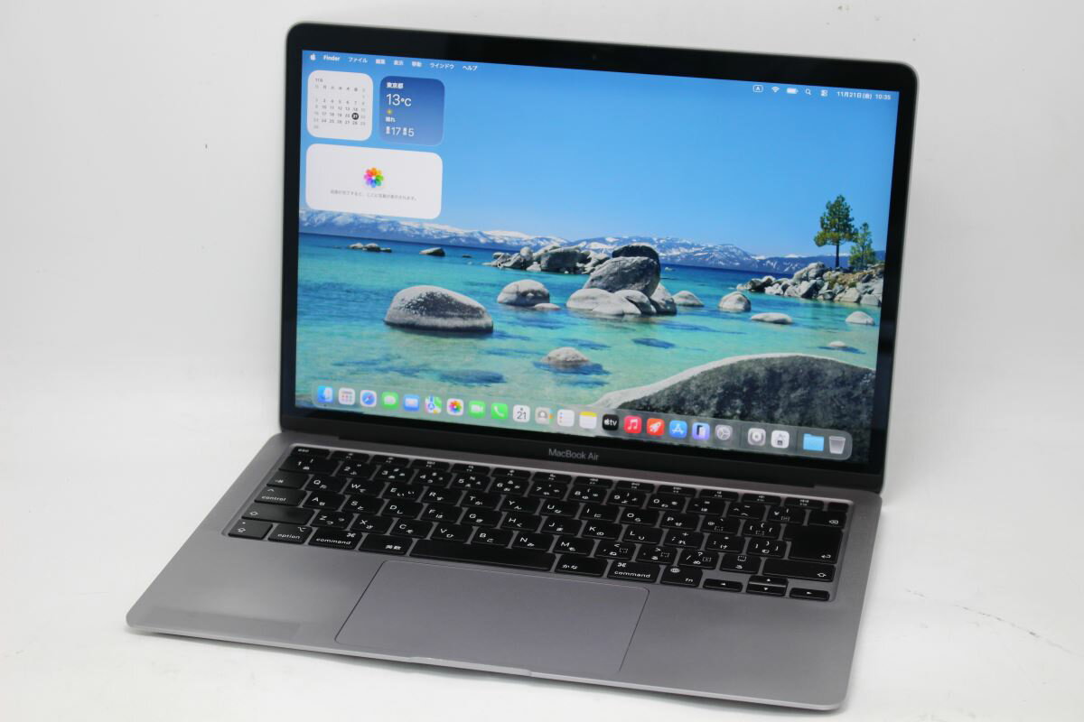 中古 2K対応 /13.3インチ /Apple MacBook Air A2337 (2020年式) グレー/ macOS 26 Tahoe /卓越性能Apple-M1/ メモリ-16GB /爆速NVMe式512GB-SSD /カメラ 無線 リカバリ 【中古ノートパソコン 中古パソコン 中古PC】送料無料 あす楽対応 即日発送