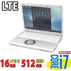 ǹ̵ б ¨ȯ  եHD 12.1 Panasonic CF-SZ6/Z / Windows11/ ǽ Core i7-7600u/ 16GB/ ®512GB-SSD/ / LTE/ ꥫХ/ Office/ Win11ڥΡȥѥ ťѥ PCۡWindows10бǽ/ Win10