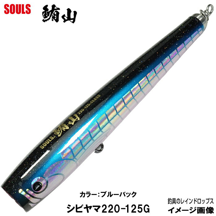 【お一人様1本限定です。】マグロルアー ツナルアー ソウルズ ビートウッド シビヤマ 220mm 125g カラー：ブルーバック