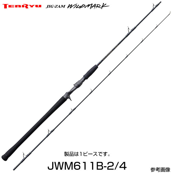 テンリュウ ジグザムワイルドマーク JWM611B-2/4 ベイトタイプ 1ピース　ジギングロッド　ベイトタイプ