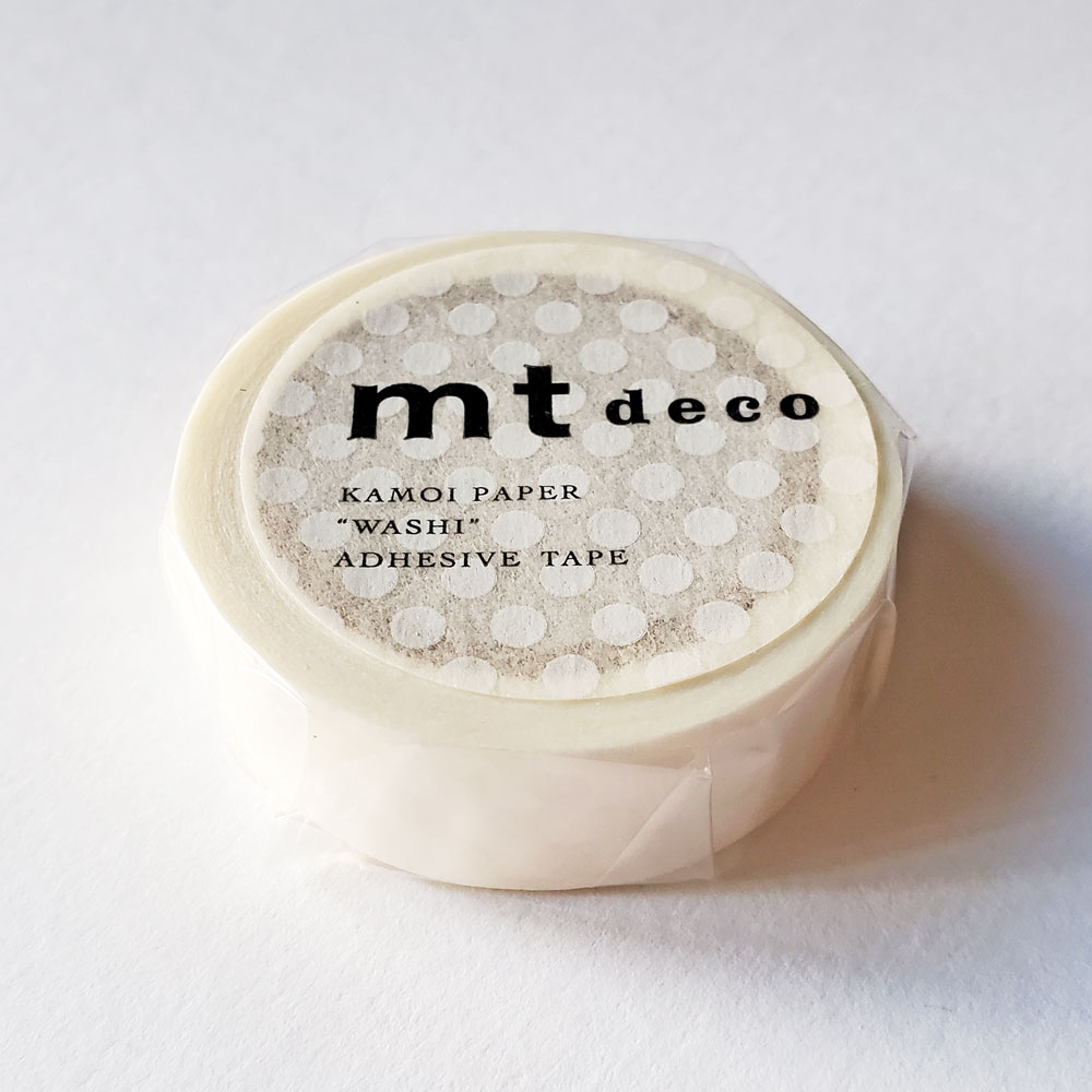 乐天商城 - 【mtカモ井加工紙】マスキングテープ　1Pドット・ホワイトR