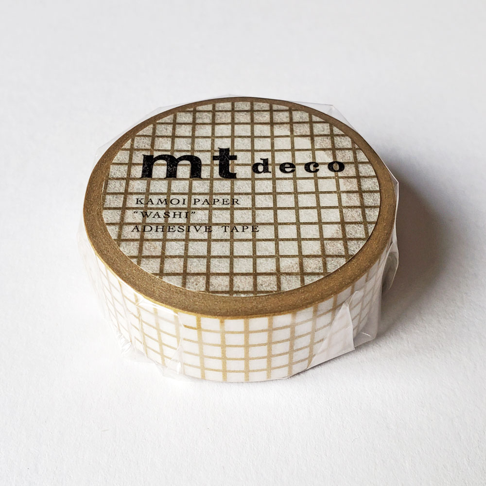 Rakuten - 【mtカモ井加工紙】マスキングテープ　1P方眼・金ゴールドR
