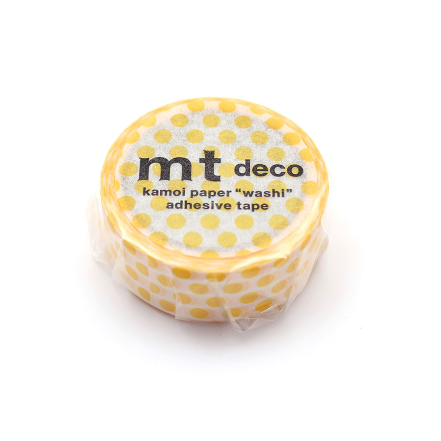 Rakuten - 【mtカモ井加工紙】マスキングテープ　1Pドット・たんぽぽ