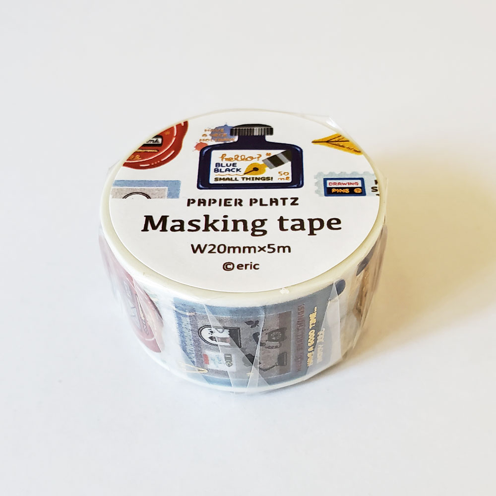 【eric】金箔入りマスキングテープ　Writing Utensile　インク文具