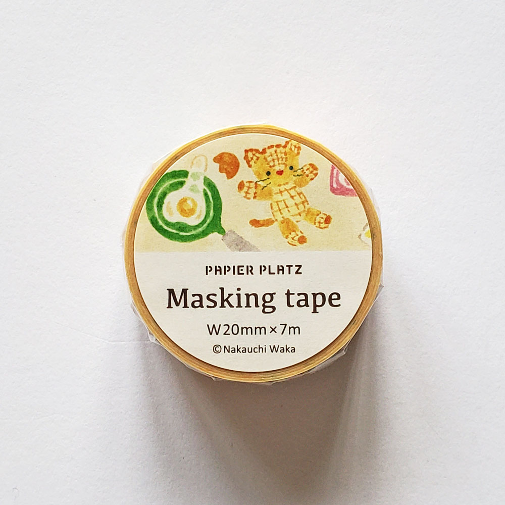 乐天商城 - 【なかうちわか】マスキングテープ　猫とキッチン