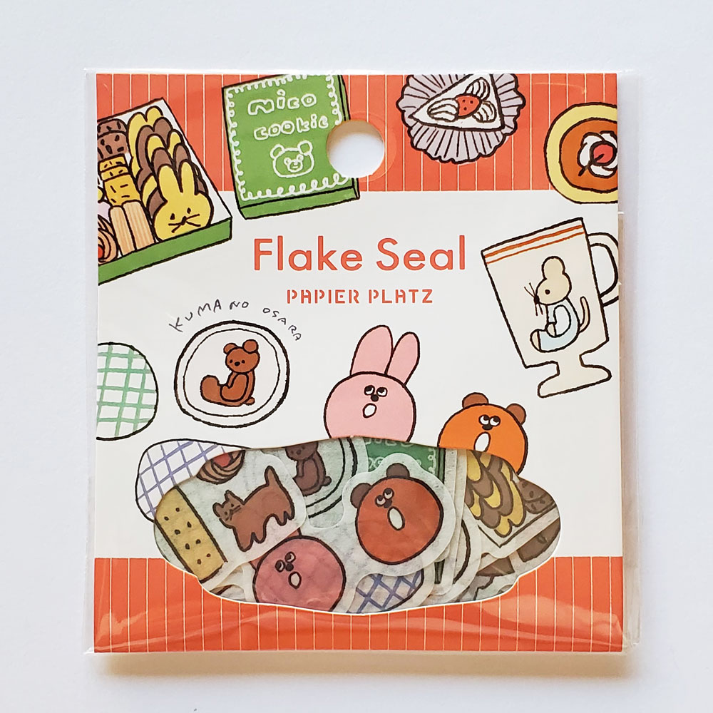 乐天商城 - 【ニコレシピ】 フレークシール　お菓子と食器