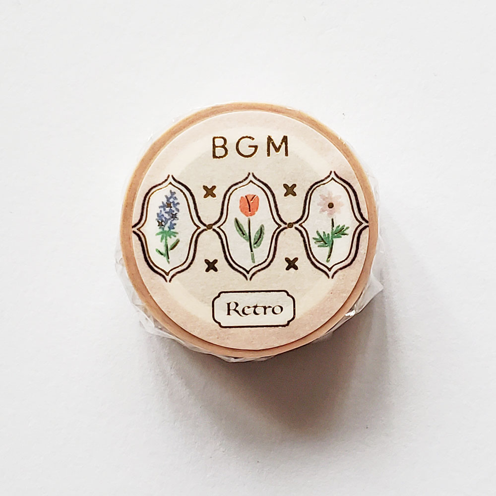 【BGM】マスキングテープレトロ・ライト　お花