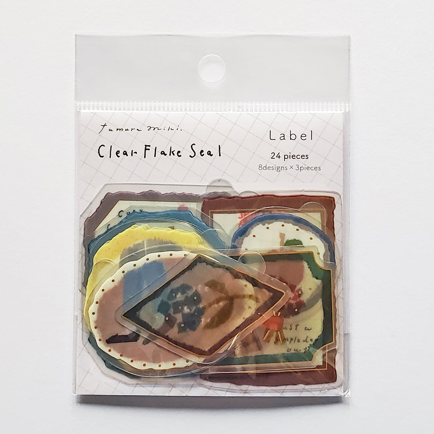 【文房具/ステーショナリー】田村美紀 クリアフレークシール Label ラベル