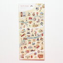 【文房具/ステーショナリー】マチマップ ステッカーシール 81946 brown city